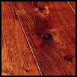 Gealterte Dielen, rot gebleicht